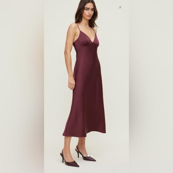 Dynamite Dresses & Skirts - NWT Dynamite | S | Satin Maxi Dress Burgundy